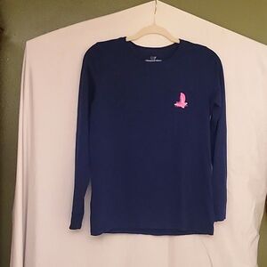 VINEYARD VINES LONG SLEEVE T-SHIRT NAVY BLUE SIZE SMALL